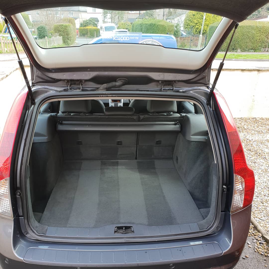 Clean carpeted boot of an estate car